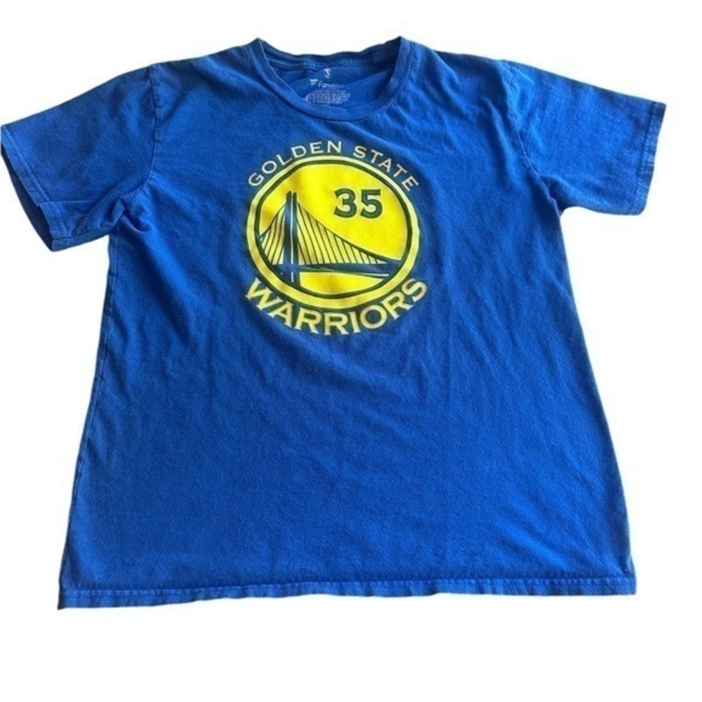 Fanatics Golden State Warriors Durant Short Sleeve T-Shirt - Kids Large - Blue